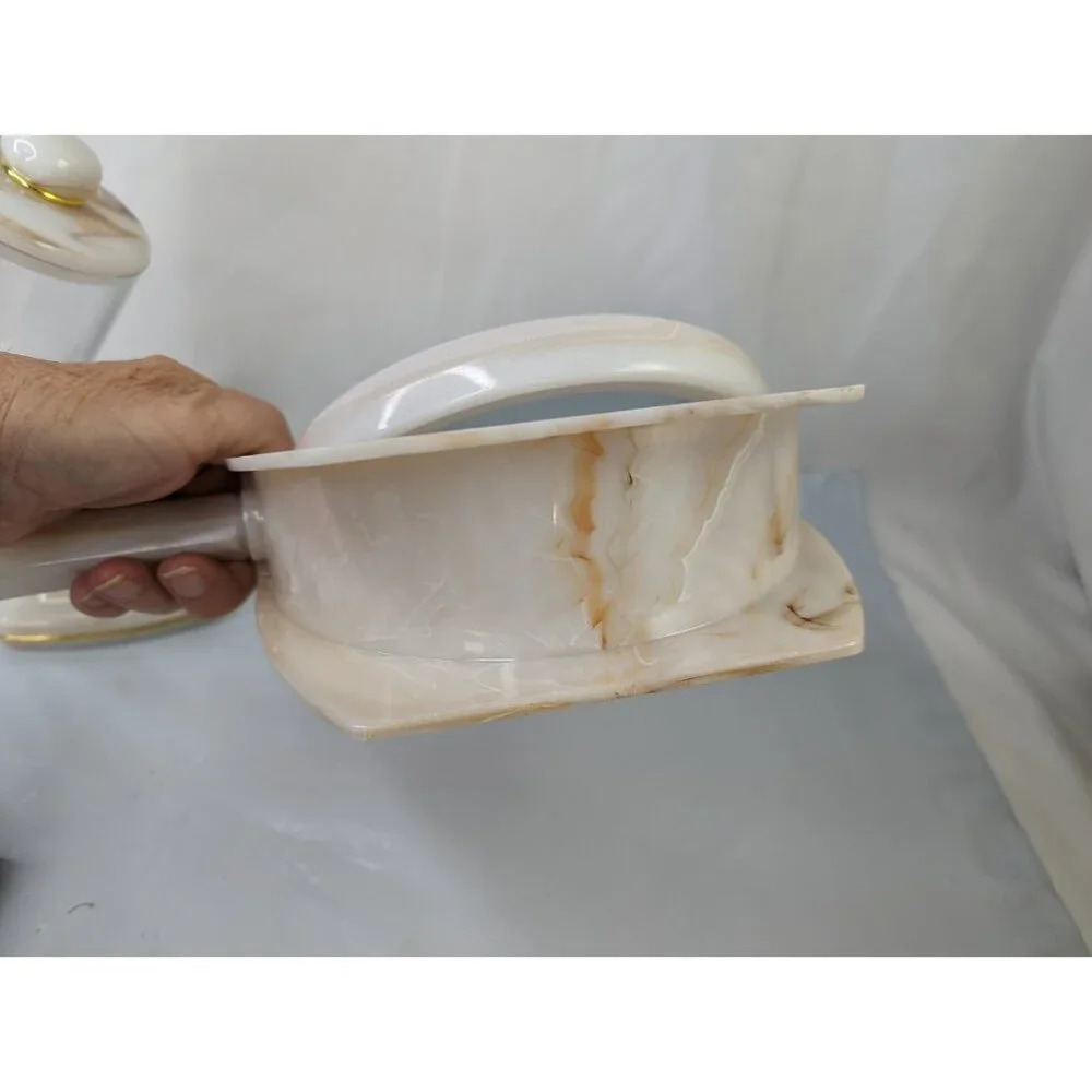 Londonware Bathroom Cup Holder and Mirror‎ with Stand Faux Marble